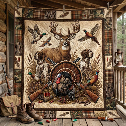 Timber Hunt Life Quilt Blanket