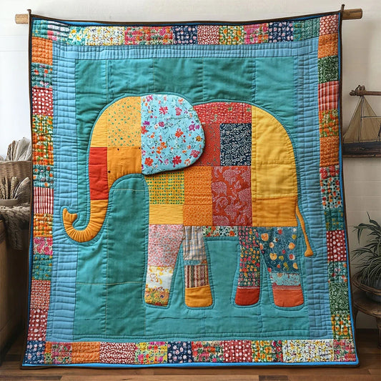 Timeless Elephant Quilt Blanket