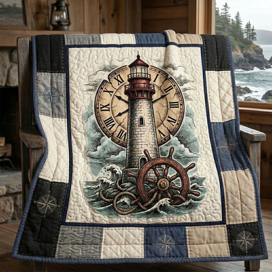 Timeless Lighthouse Quilt Blanket