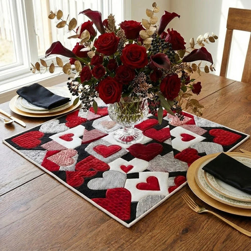 Timeless Love Quilted Table Topper