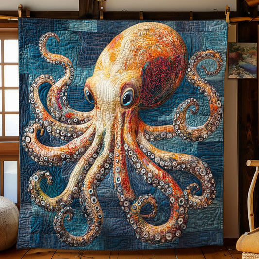 Timeless Patchwork Octopus Quilt Blanket
