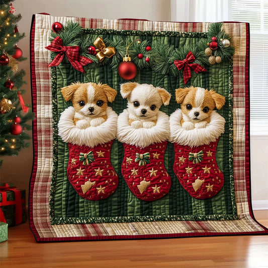 Tiny Christmas Joy Quilt Blanket