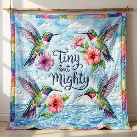 Tiny Mighty Quilt Blanket - Quilted Blanket by OtterMia