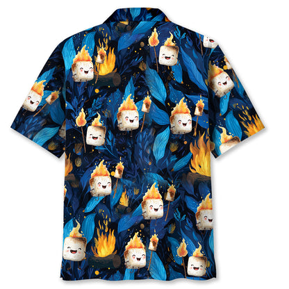 Toasted Candy in Forest Hawaiian Shirt - L - hawaiian shirt
