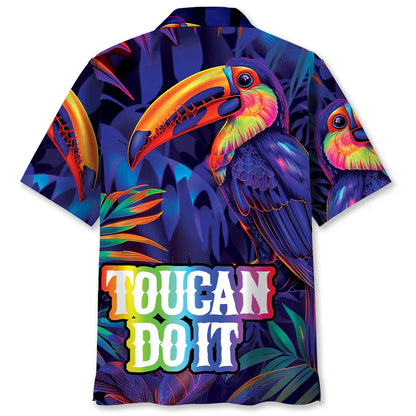 Toucan Do That Rainbow Hawaiian Shirt, custom shirt gift for men (view 2)