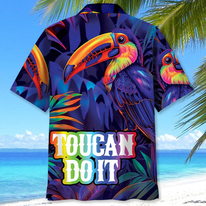 Toucan Do That Rainbow Hawaiian Shirt, custom shirt gift for men (view 3)