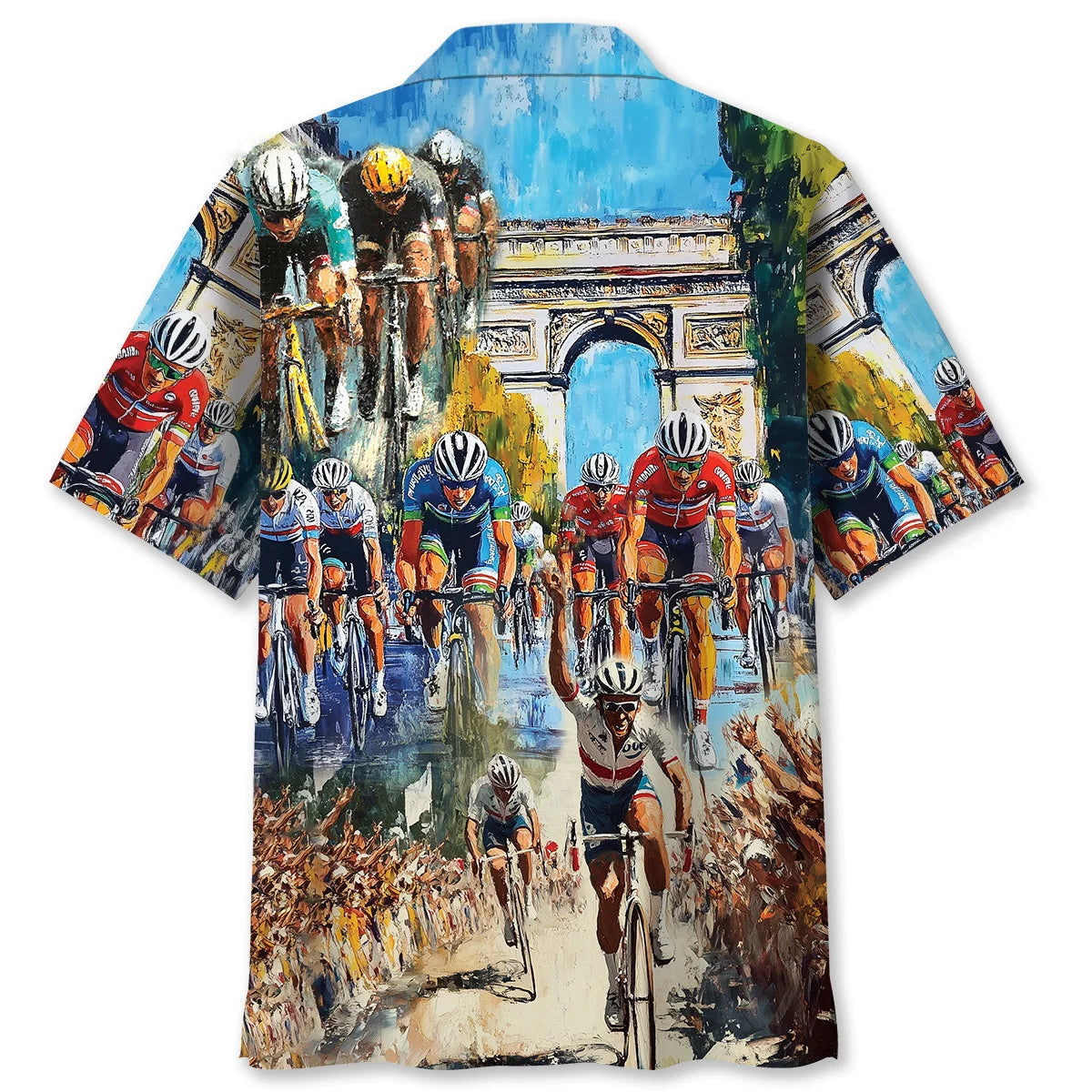 Tour De France Cycling Hawaiian Shirt, custom shirt gift for men