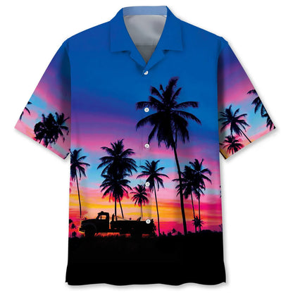 Tow Truck Retired Hawaiian Shirt, custom shirt gift for men