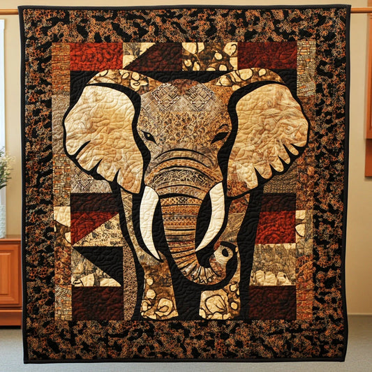Tradition Patchwork Elephant Quilt Blanket