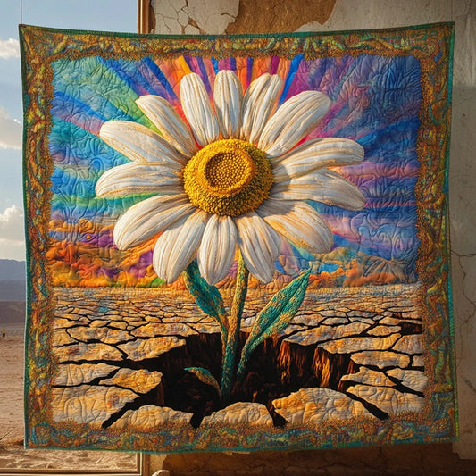 Tranquil Daisy Quilt Blanket