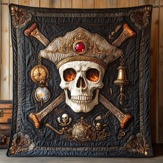 Treasure Skull Quilt Blanket