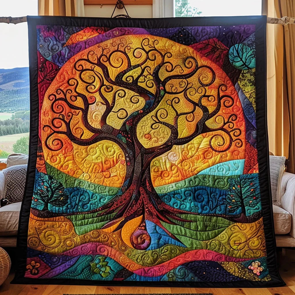 Tree Of Life Quilt Blanket