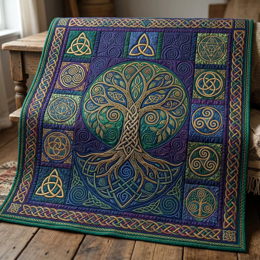 Tree Of Life Quilt Blanket