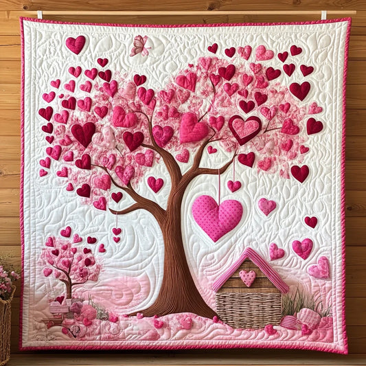 Tree Of Love Quilt Blanket