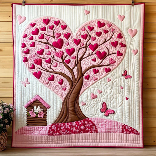Tree Of Love Quilt Blanket