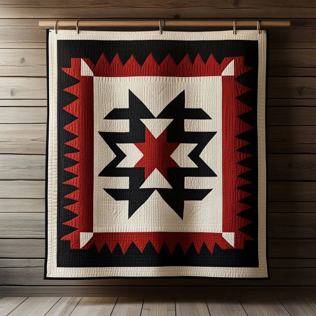 Tribal Balance Quilt Blanket