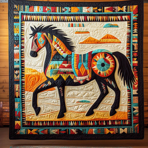Tribal Ride Quilt Blanket