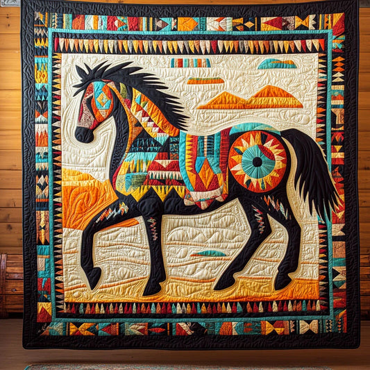 Tribal Ride Quilt Blanket