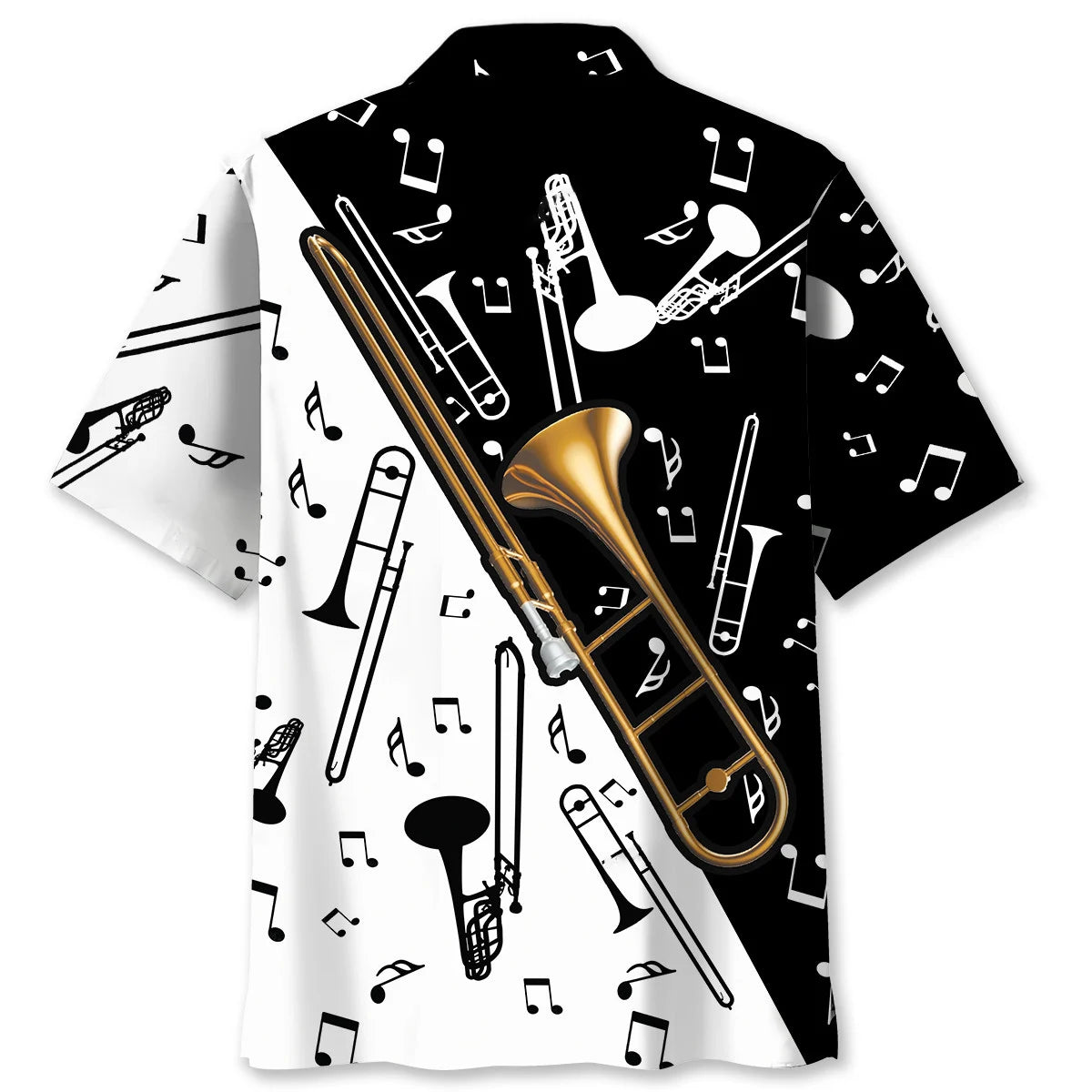 Trombone Classic Hawaiian Shirt, custom shirt gift for men (view 2)