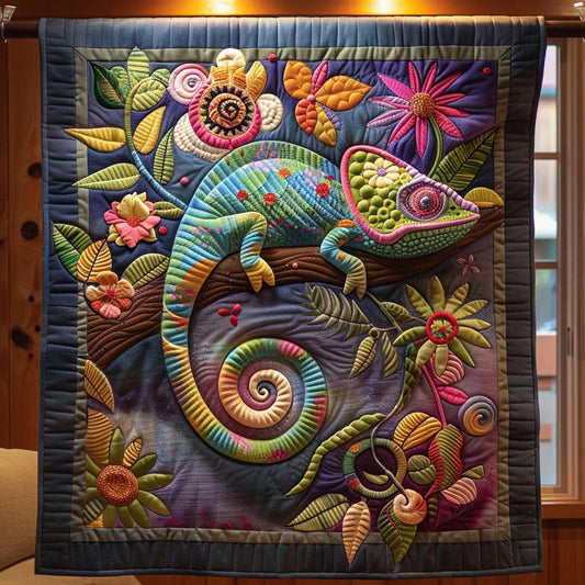 Tropical Twist Quilt Blanket