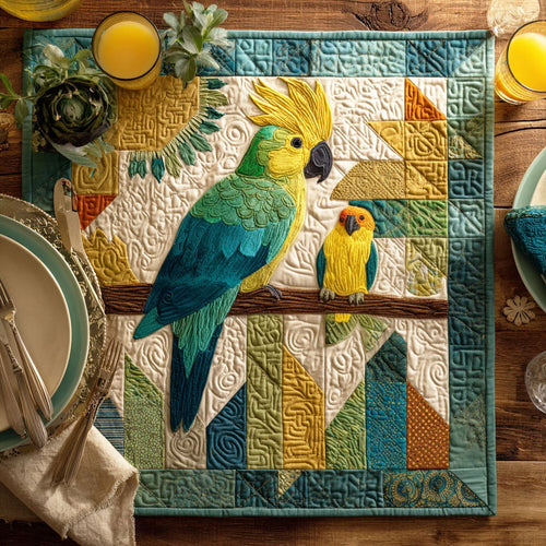Tropical Wing Quilted Table Topper