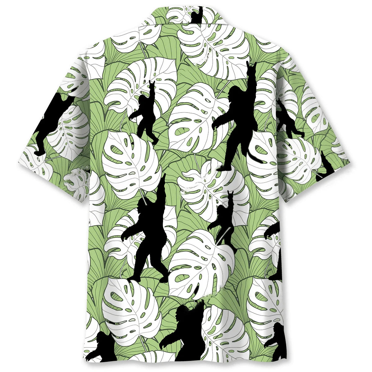 Tropical Bigfoot Hawaiian Shirt, custom shirt gift for men (view 2)