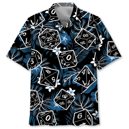 Tropical Dices Hawaiian Shirt, custom shirt gift for men