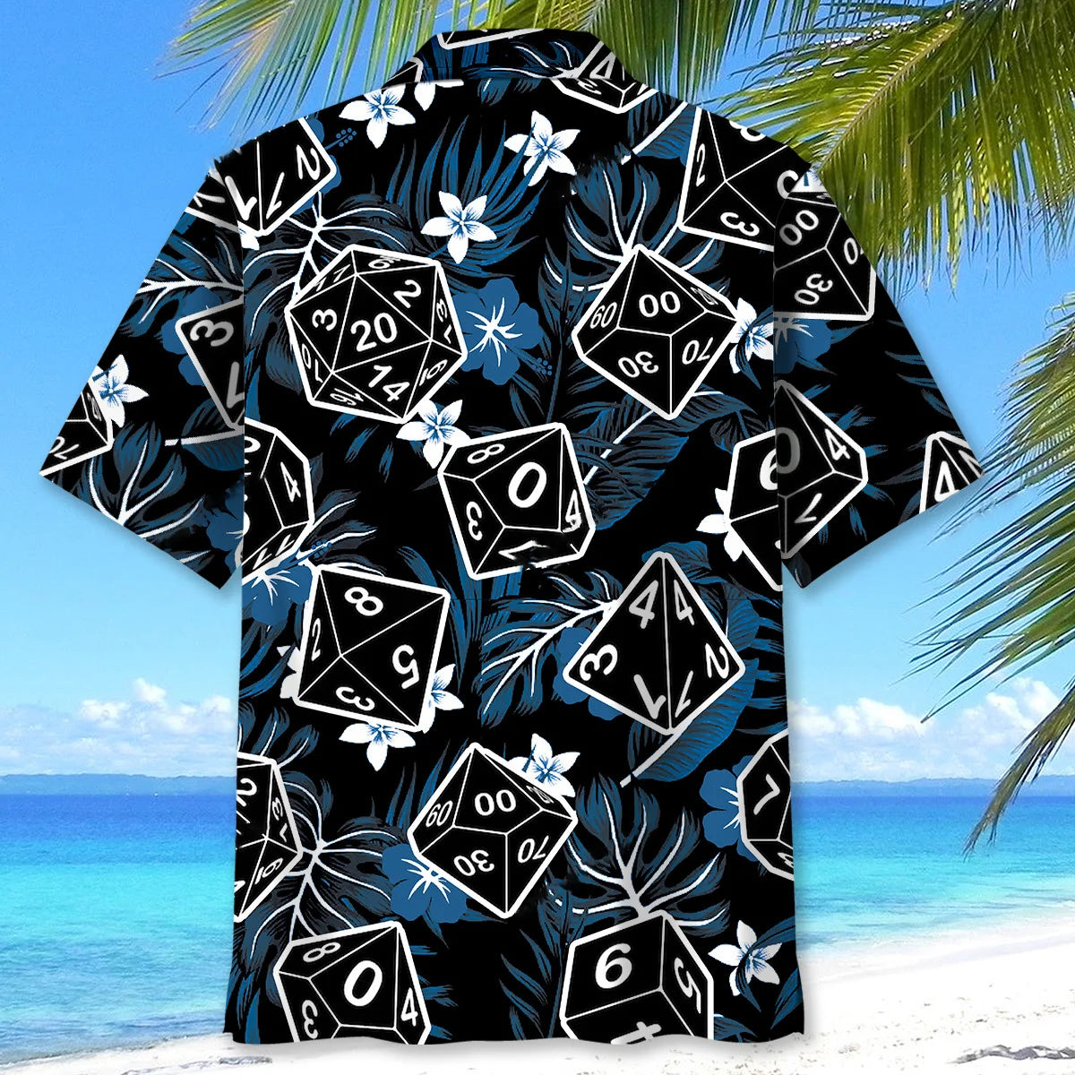 Tropical Dices Hawaiian Shirt, custom shirt gift for men (view 4)