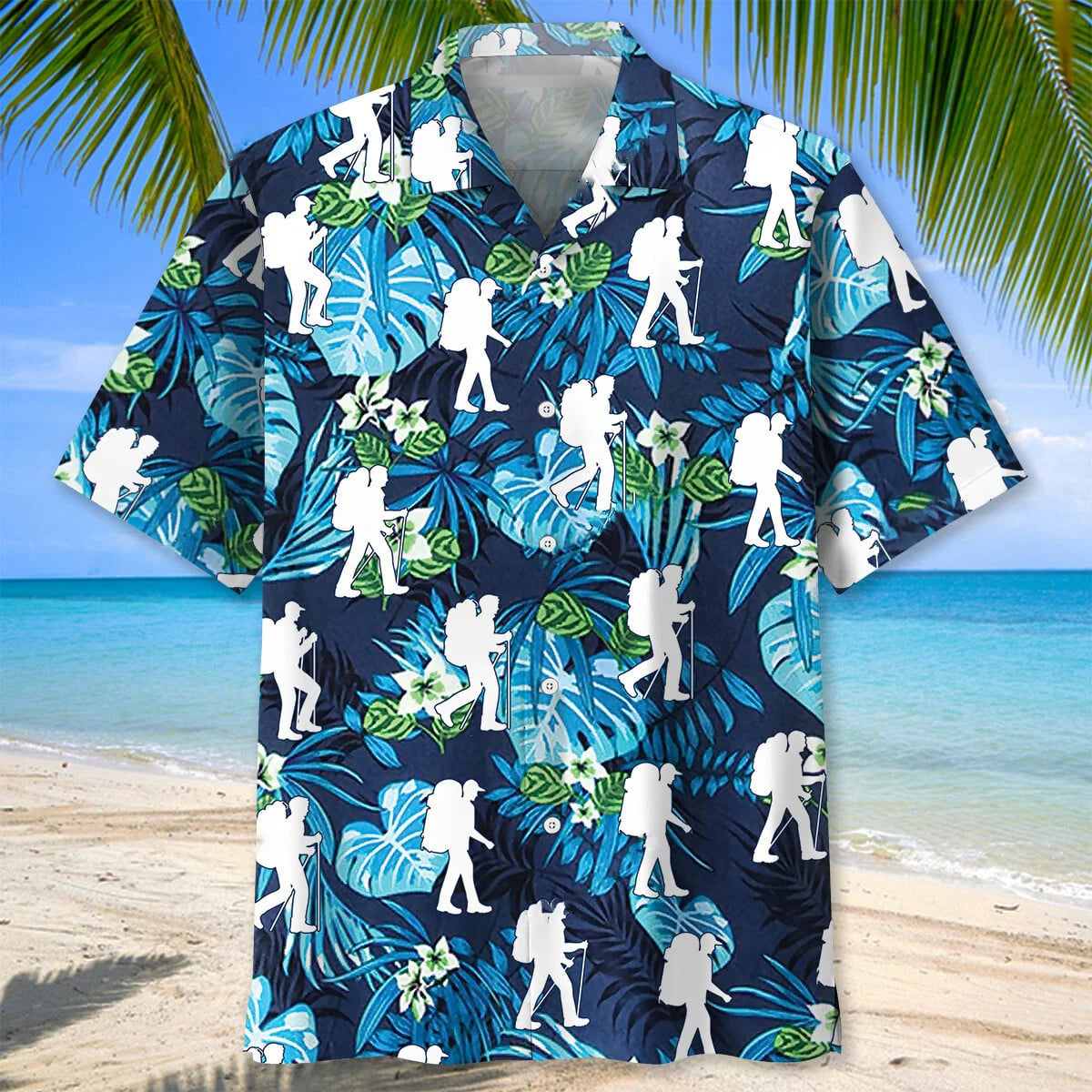 Tropical Fresh Hiking Hawaiian Shirt, custom shirt gift for men