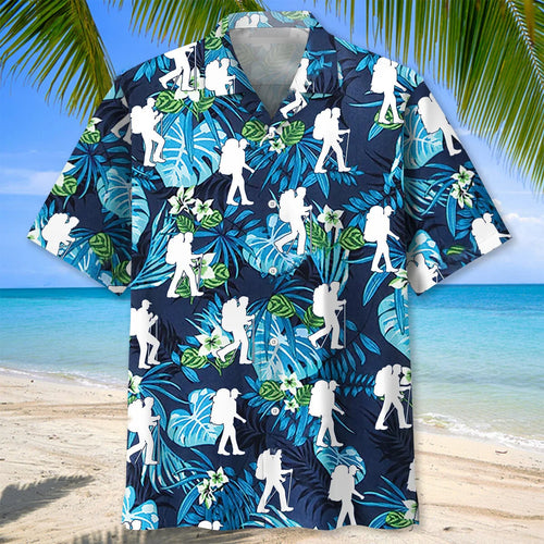 Tropical Fresh Hiking Hawaiian Shirt, custom shirt gift for men