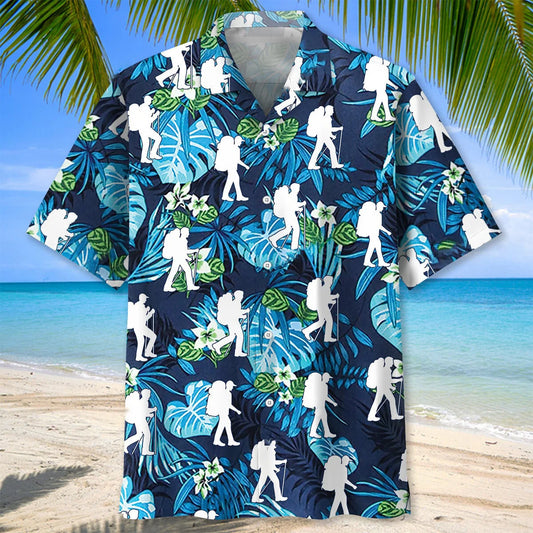 Tropical Fresh Hiking Hawaiian Shirt, custom shirt gift for men