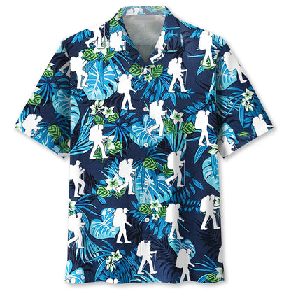 Tropical Fresh Hiking Hawaiian Shirt, custom shirt gift for men (view 2)