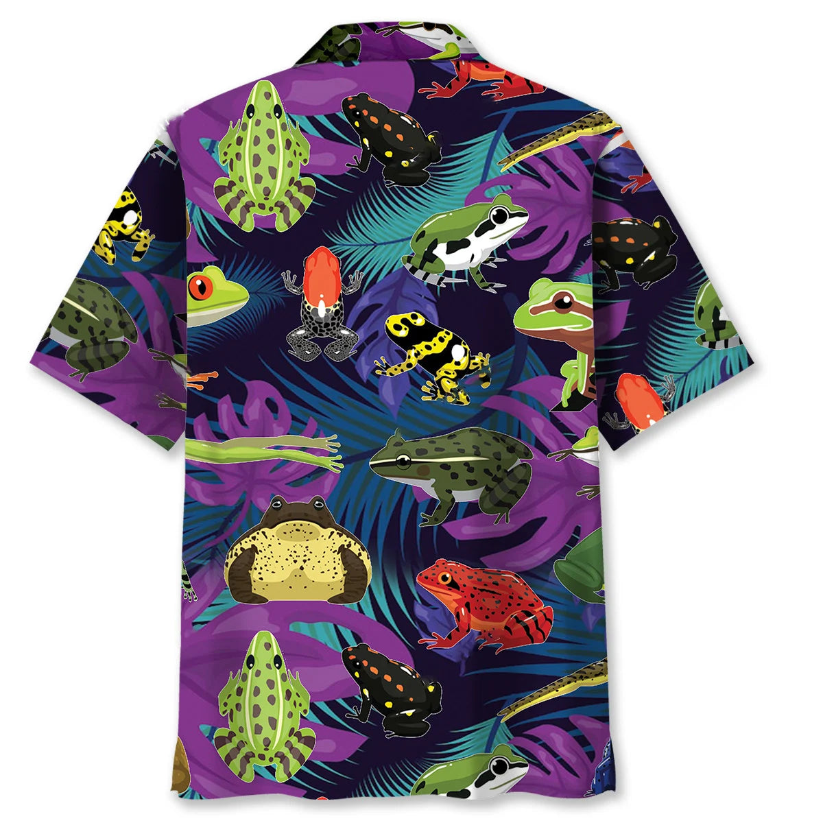 Tropical Frog Hawaiian Shirt, custom shirt gift for men (view 4)