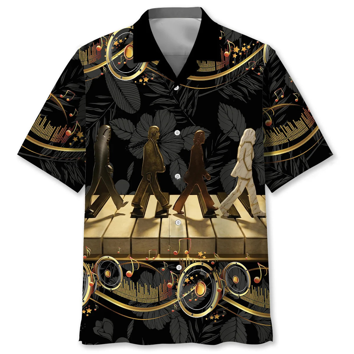 Tropical Rock Band Hawwaiian Shirt, custom shirt gift for men