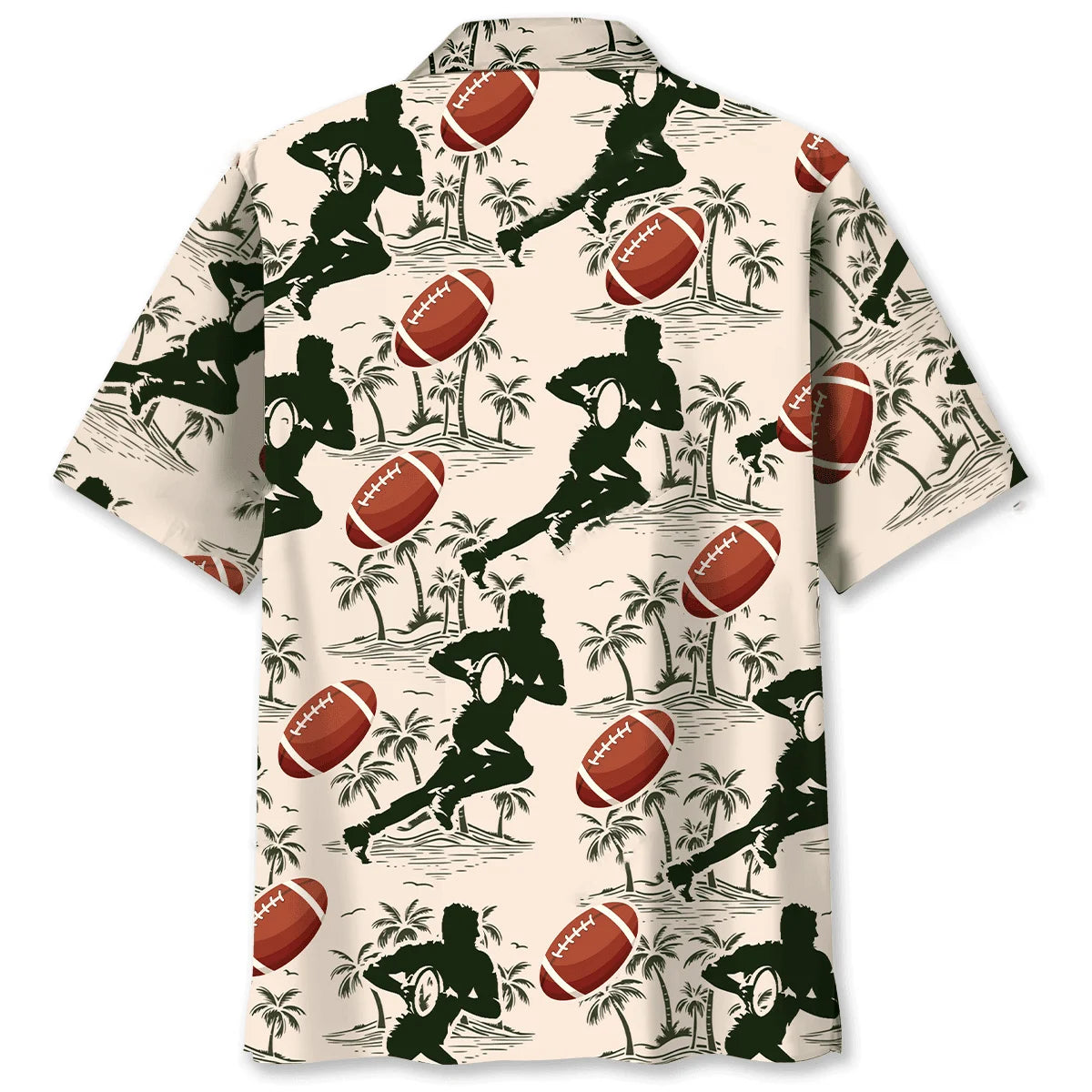 Tropical Rugby Hawaiian Shirt, custom shirt gift for men