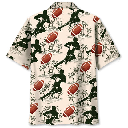 Tropical Rugby Hawaiian Shirt, custom shirt gift for men