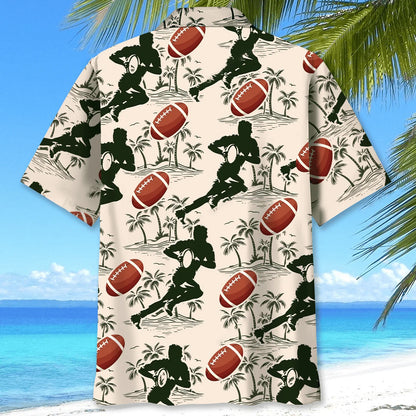 Tropical Rugby Hawaiian Shirt, custom shirt gift for men (view 3)