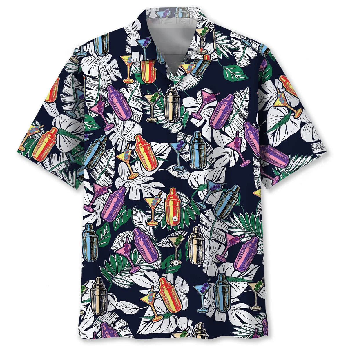 Tropical Shaker Bartender Hawaiian Shirt, custom shirt gift for men