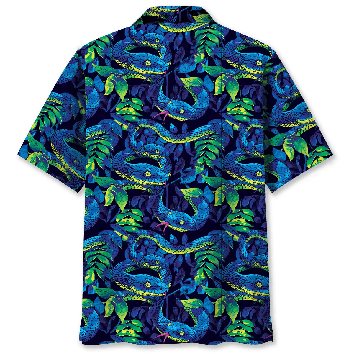 Tropical Snake Hawaiian Shirt, custom shirt gift for men (view 2)