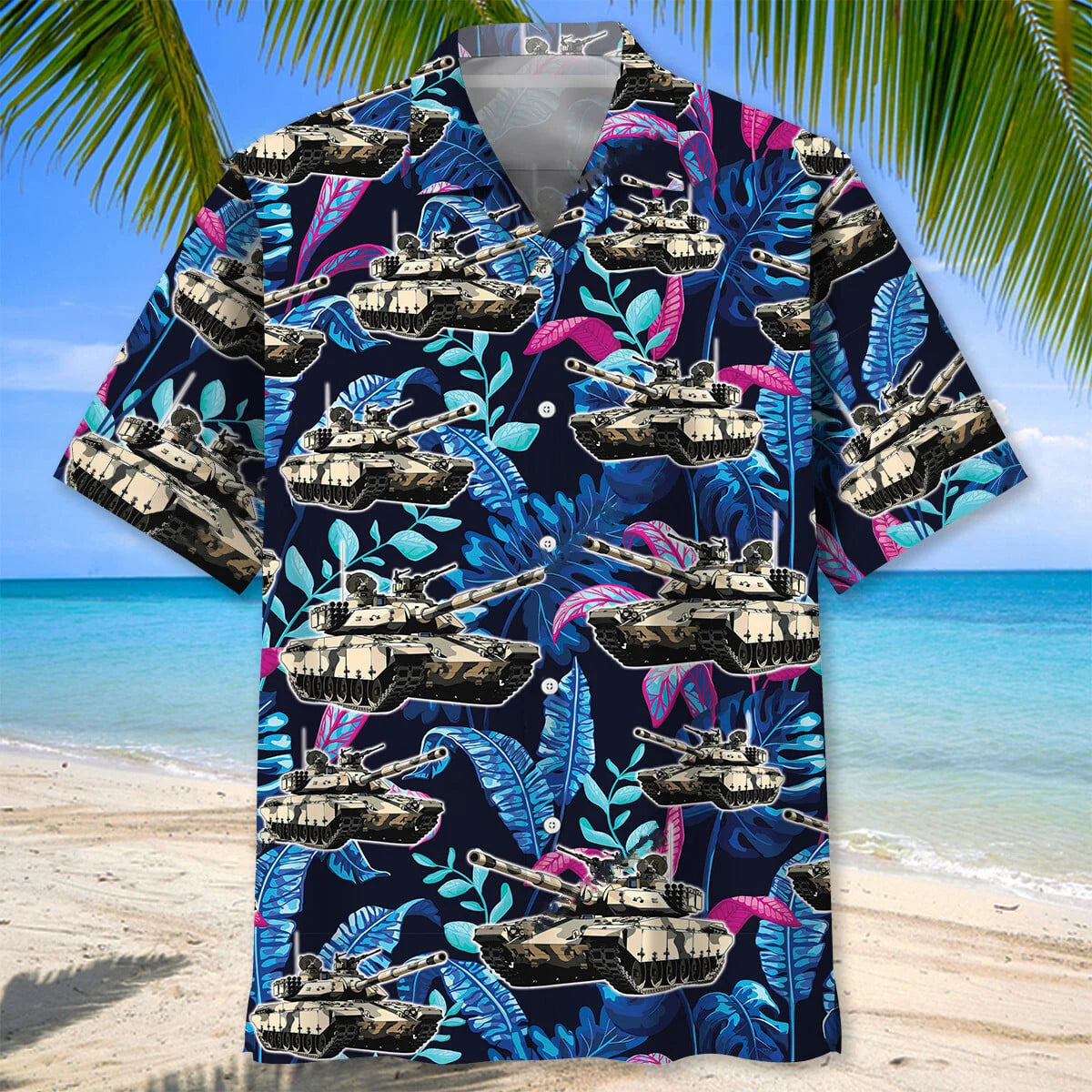 Tropical Tank Hawaiian Shirt, custom shirt gift for men