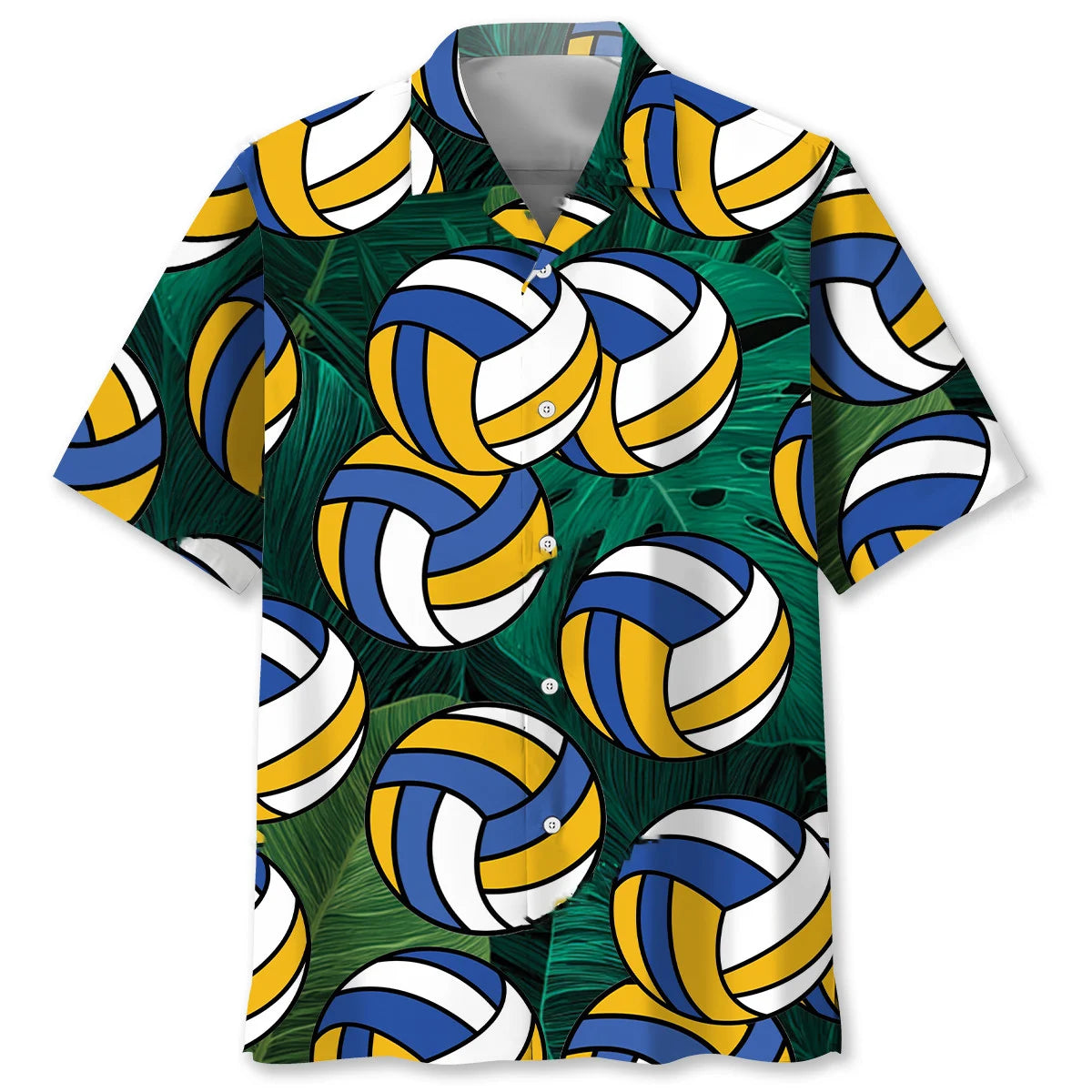 Tropical Volleyball Balls Hawaiian Shirt, custom shirt gift for men