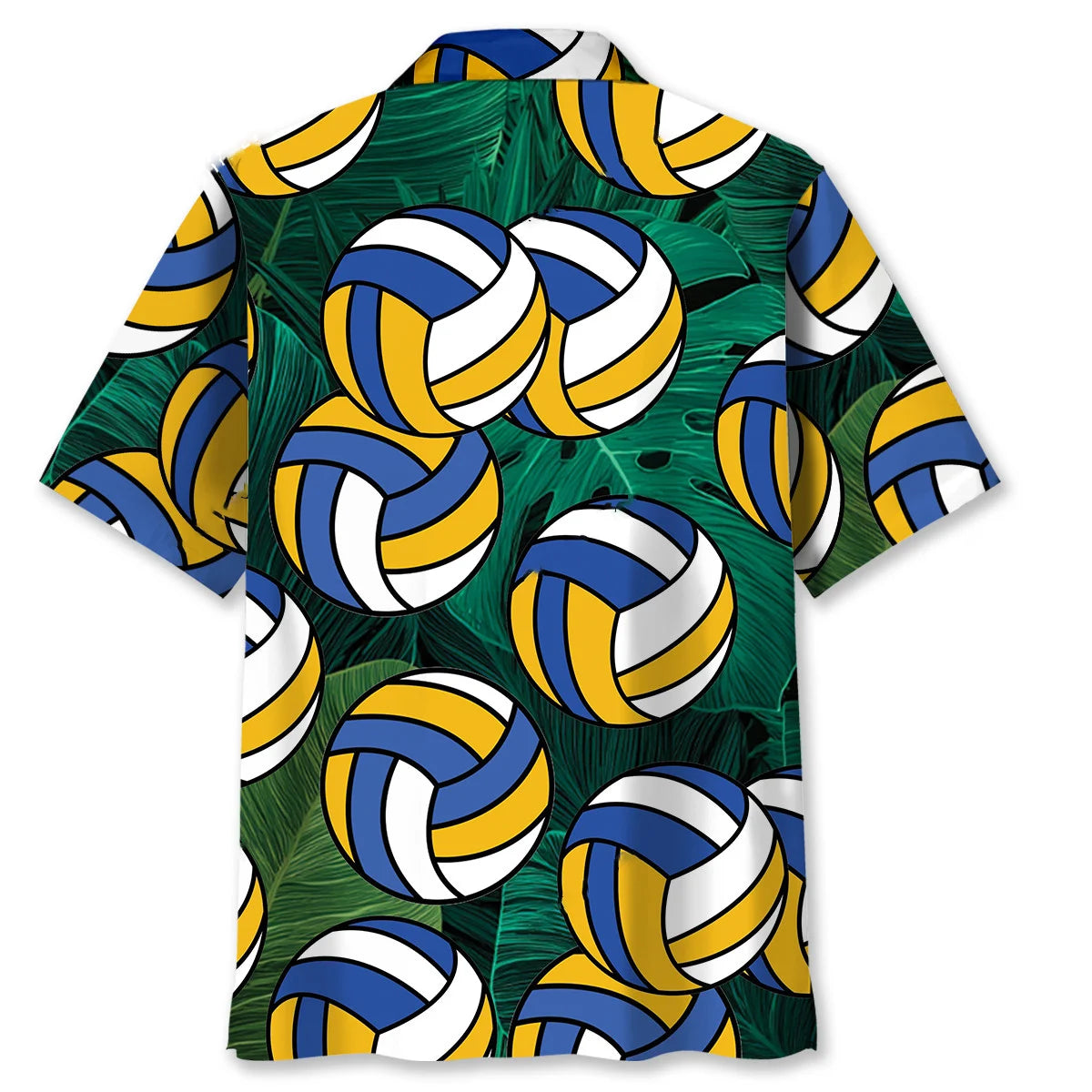 Tropical Volleyball Balls Hawaiian Shirt, custom shirt gift for men (view 4)