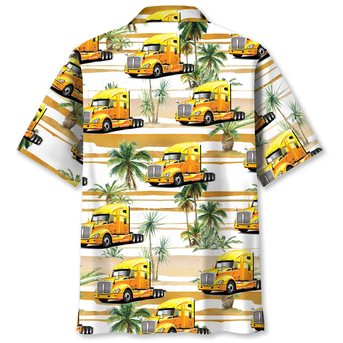 Trucker Tropical Hawaiian Shirt, custom shirt gift for men (view 2)