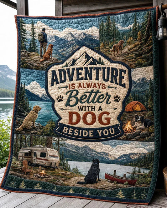 True Companion Quilt Blanket - Quilted Blanket by OtterMia