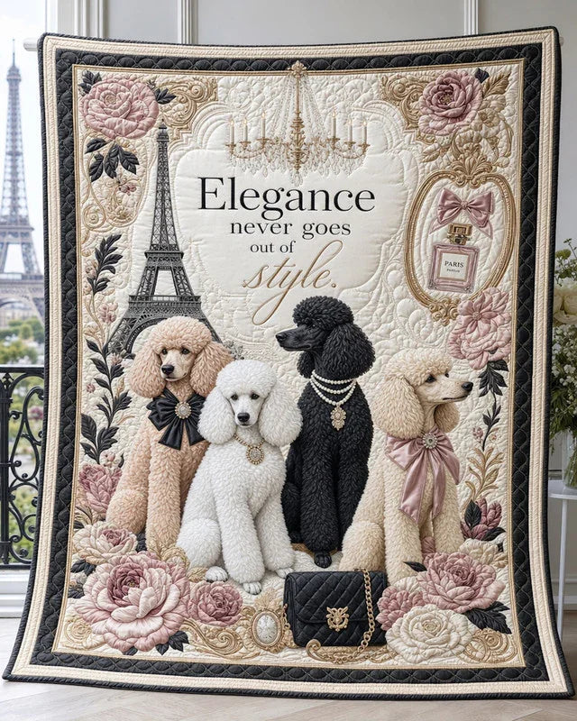True Elegance Quilt Blanket - Quilted Blanket by OtterMia