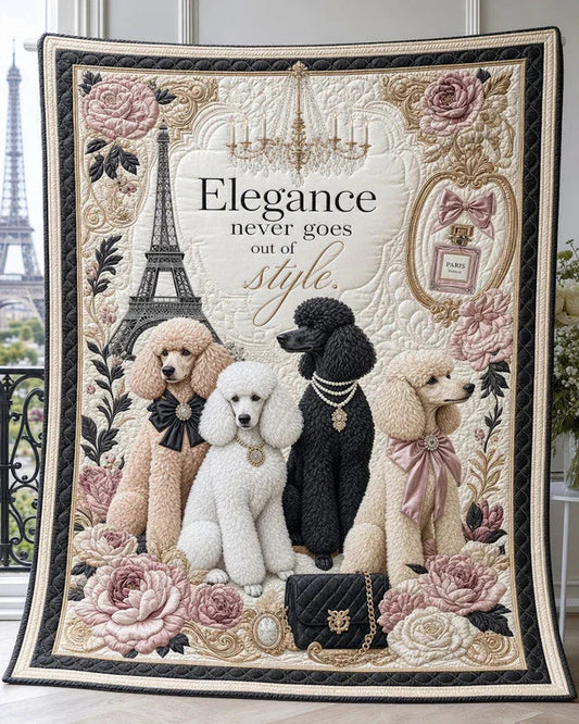 True Elegance Quilt Blanket - Quilted Blanket by OtterMia