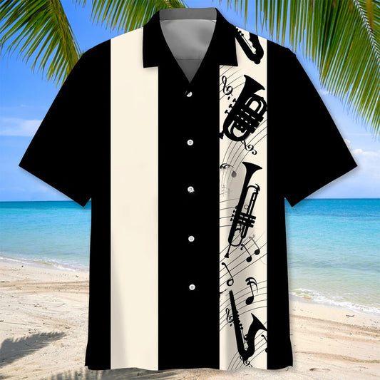 Trumpet Musical Hawaiian Shirt, custom shirt gift for men