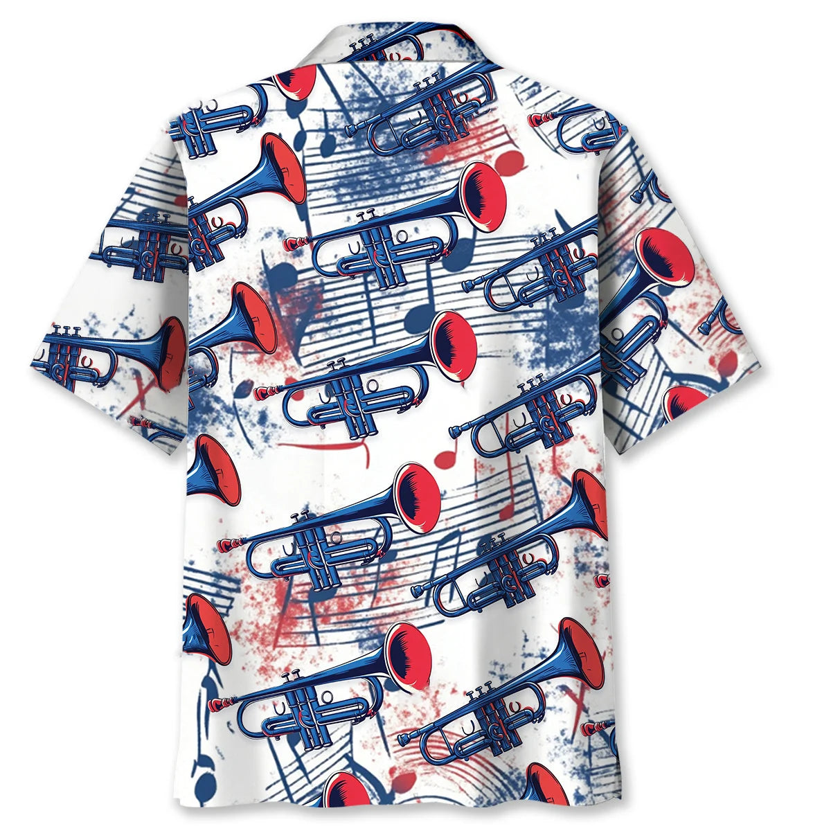 Trumpet Usa Hawaiian Shirt, patriotic gift for 4th of July (view 4)