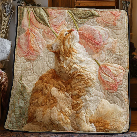 Tulip Soft Cat Quilt Blanket