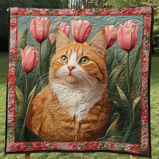 Tuliplight Cat Quilt Blanket
